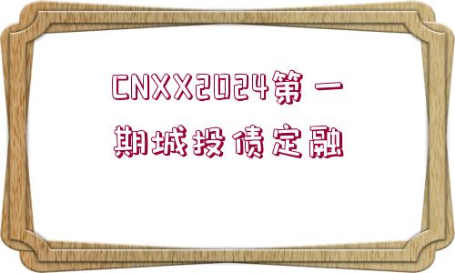 CNXX2024第一期城投債定融