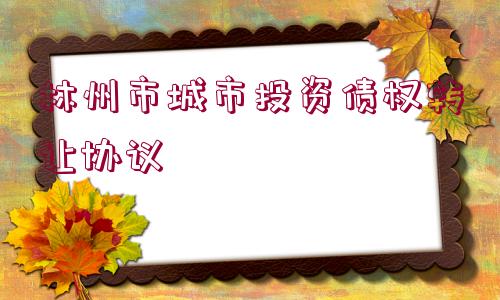 林州市城市投資債權(quán)轉(zhuǎn)讓協(xié)議