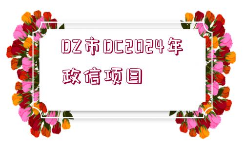 DZ市DC2024年政信項(xiàng)目