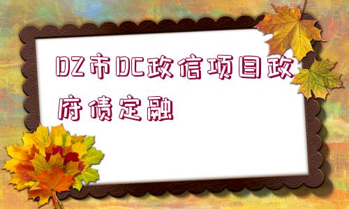 DZ市DC政信項目政府債定融